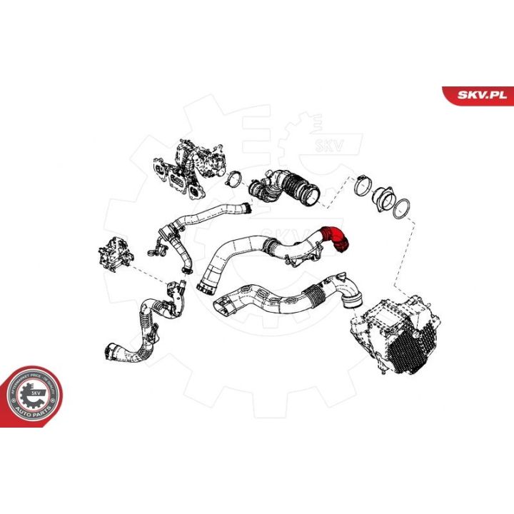 Kompresoriaus padavimo žarna ESEN SKV 24SKV833