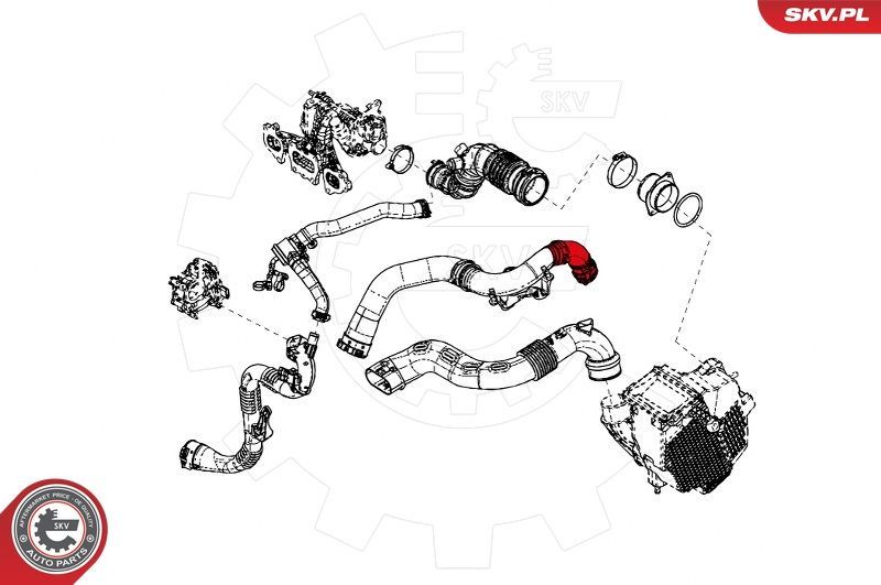 Kompresoriaus padavimo žarna ESEN SKV 24SKV833