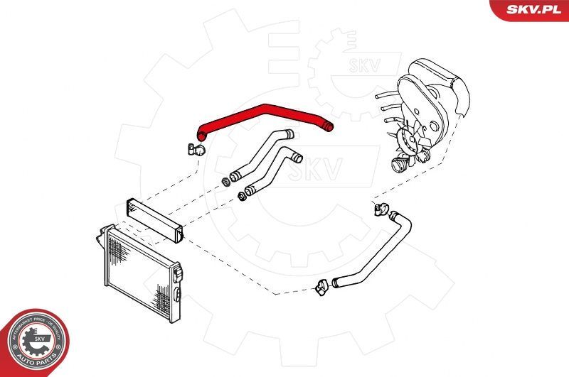 Kompresoriaus padavimo žarna ESEN SKV 24SKV837
