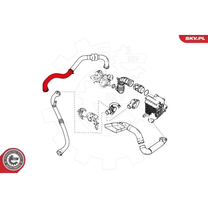 Kompresoriaus padavimo žarna ESEN SKV 24SKV843