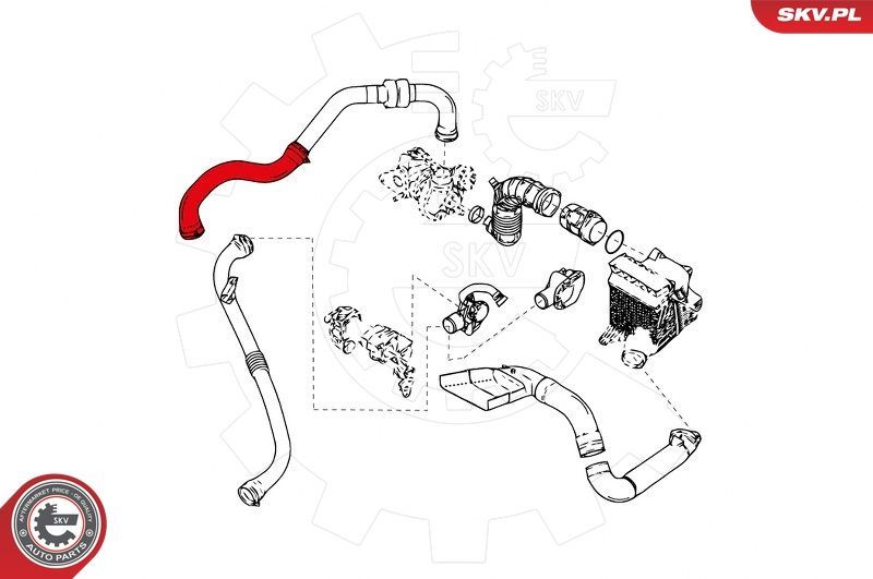 Kompresoriaus padavimo žarna ESEN SKV 24SKV843