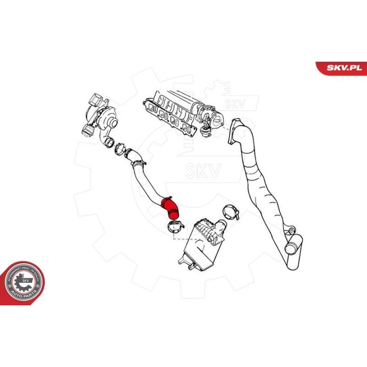 Kompresoriaus padavimo žarna ESEN SKV 24SKV844