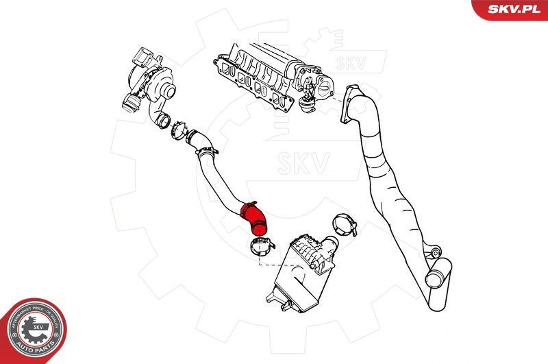 Kompresoriaus padavimo žarna ESEN SKV 24SKV844