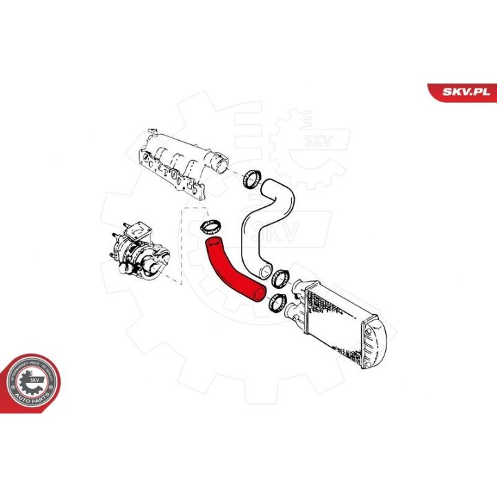 Kompresoriaus padavimo žarna ESEN SKV 24SKV855