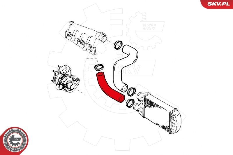 Kompresoriaus padavimo žarna ESEN SKV 24SKV855
