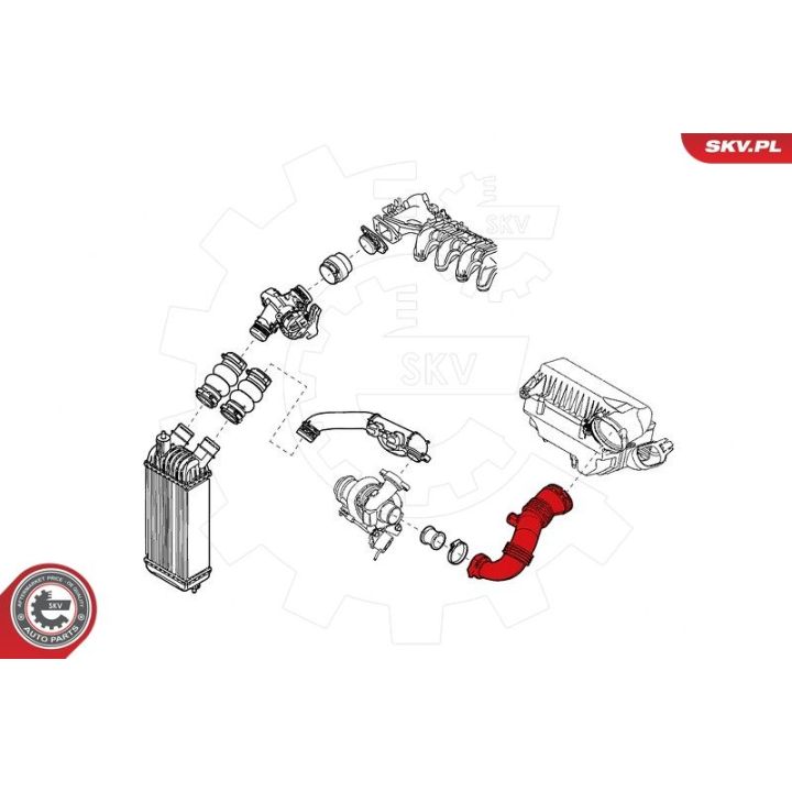 Kompresoriaus padavimo žarna ESEN SKV 24SKV859