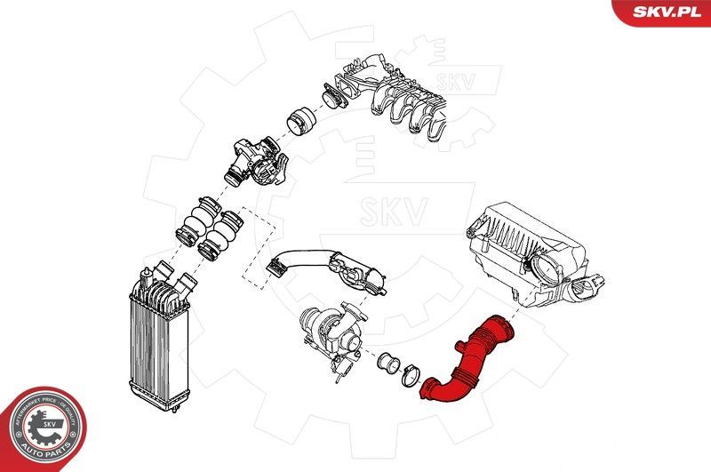Kompresoriaus padavimo žarna ESEN SKV 24SKV859