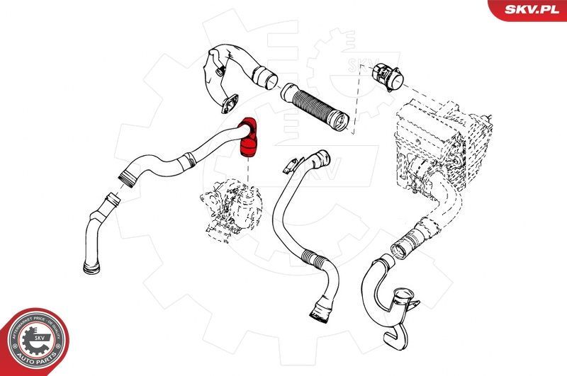 Kompresoriaus padavimo žarna ESEN SKV 24SKV872