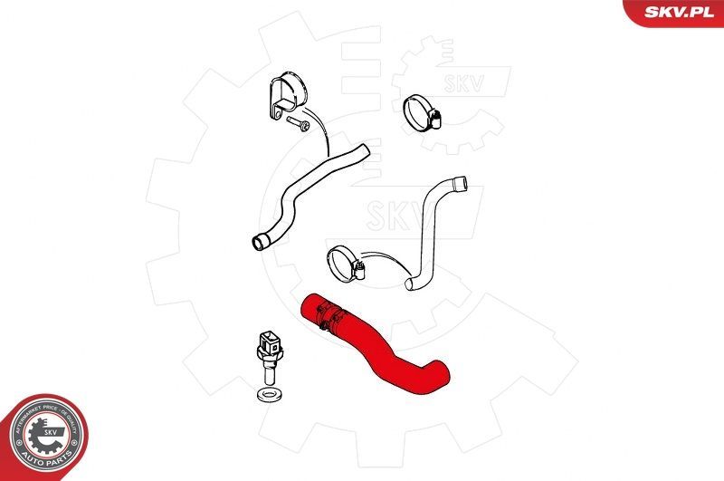 Kompresoriaus padavimo žarna ESEN SKV 24SKV882