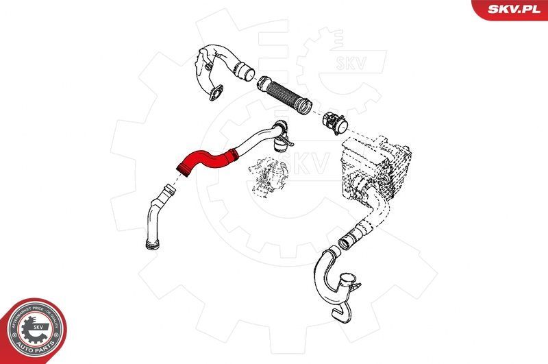 Kompresoriaus padavimo žarna ESEN SKV 24SKV892