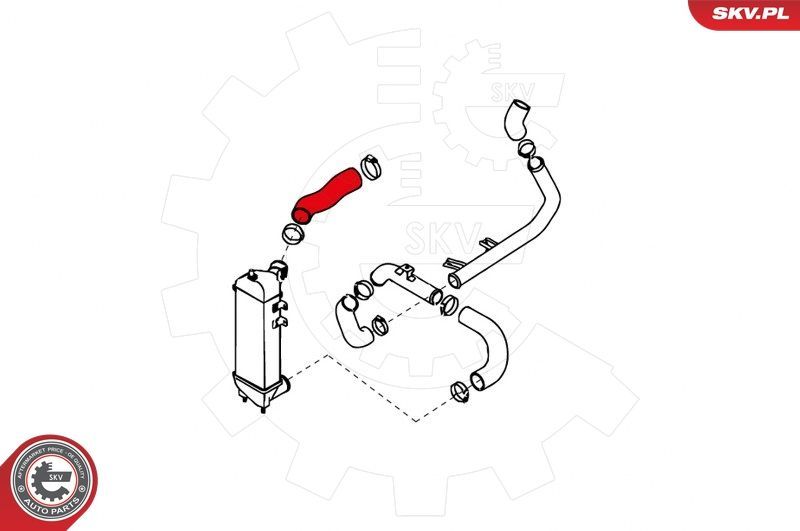 Kompresoriaus padavimo žarna ESEN SKV 24SKV895