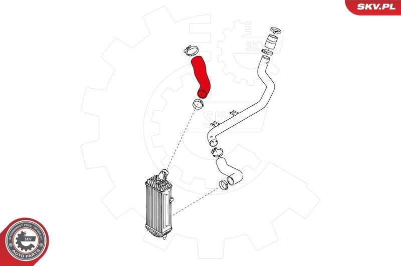 Kompresoriaus padavimo žarna ESEN SKV 24SKV909