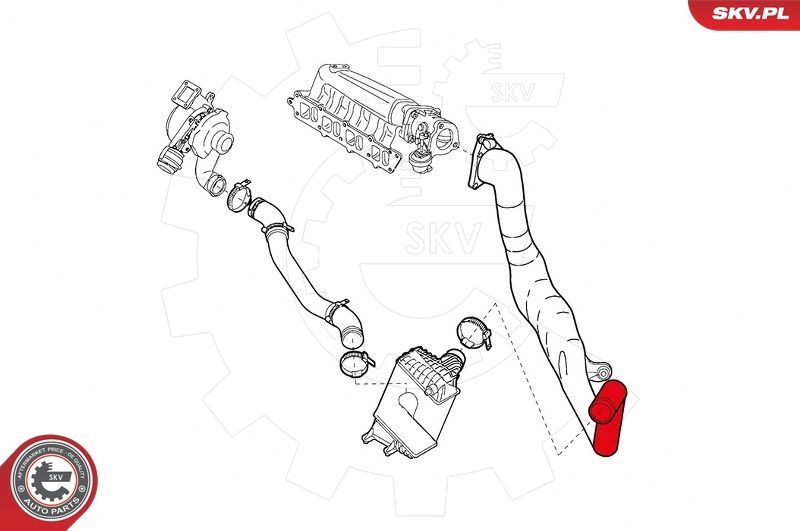 Kompresoriaus padavimo žarna ESEN SKV 24SKV929