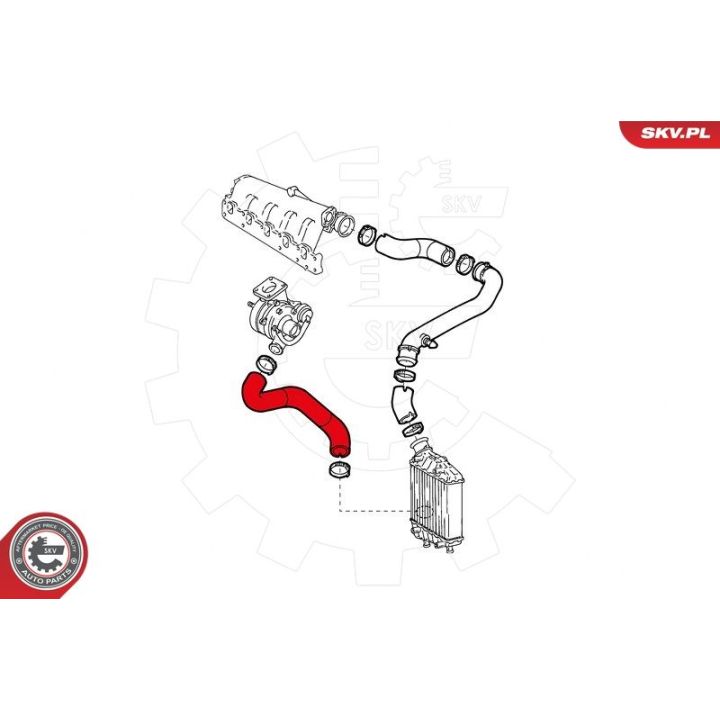 Kompresoriaus padavimo žarna ESEN SKV 24SKV947