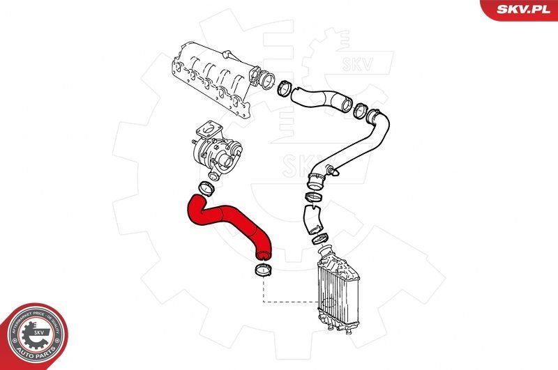 Kompresoriaus padavimo žarna ESEN SKV 24SKV947