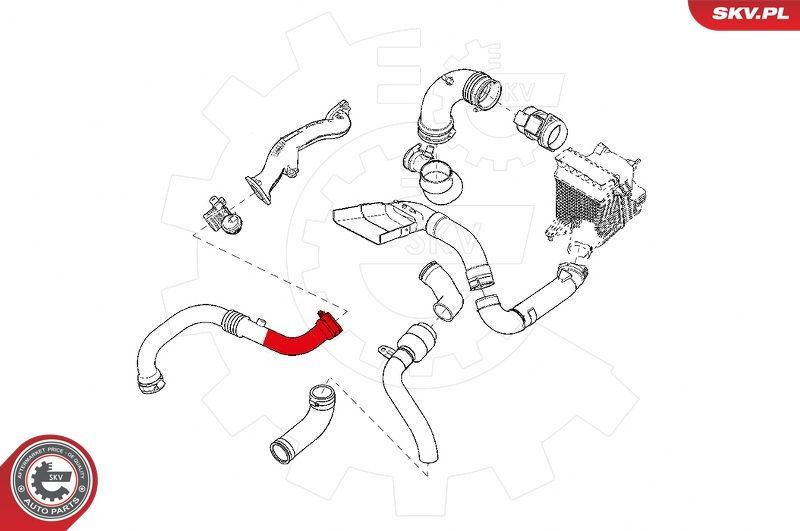 Kompresoriaus padavimo žarna ESEN SKV 24SKV964
