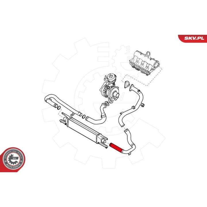 Kompresoriaus padavimo žarna ESEN SKV 24SKV994