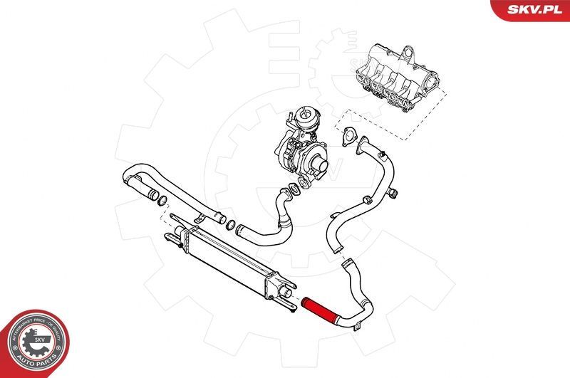 Kompresoriaus padavimo žarna ESEN SKV 24SKV994