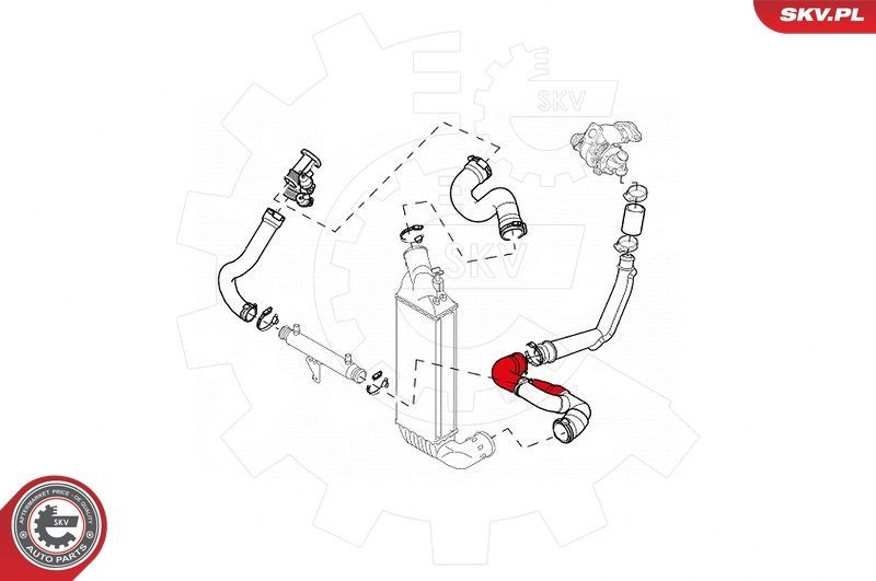 Kompresoriaus padavimo žarna ESEN SKV 43SKV019