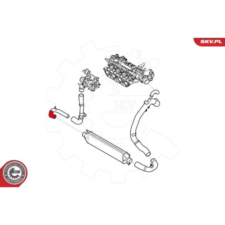 Kompresoriaus padavimo žarna ESEN SKV 43SKV028