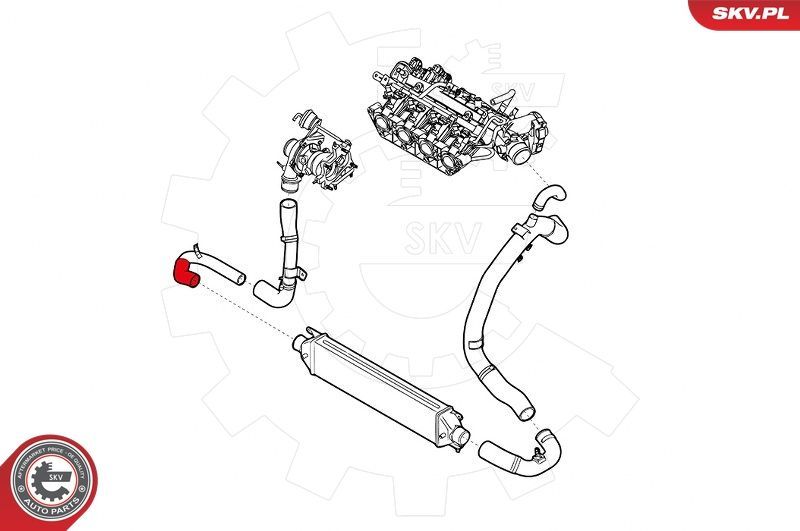 Kompresoriaus padavimo žarna ESEN SKV 43SKV028