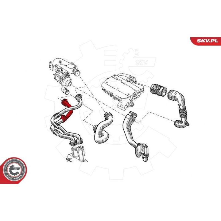 Kompresoriaus padavimo žarna ESEN SKV 43SKV038