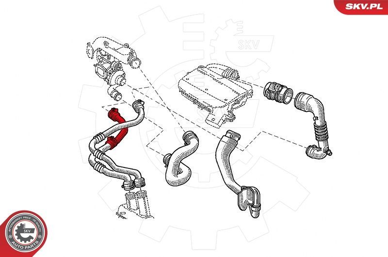Kompresoriaus padavimo žarna ESEN SKV 43SKV038