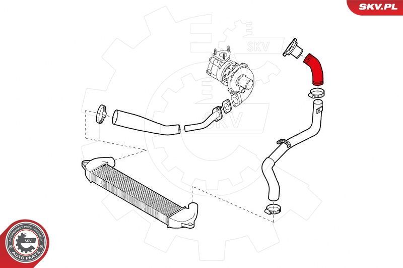 Kompresoriaus padavimo žarna ESEN SKV 43SKV040