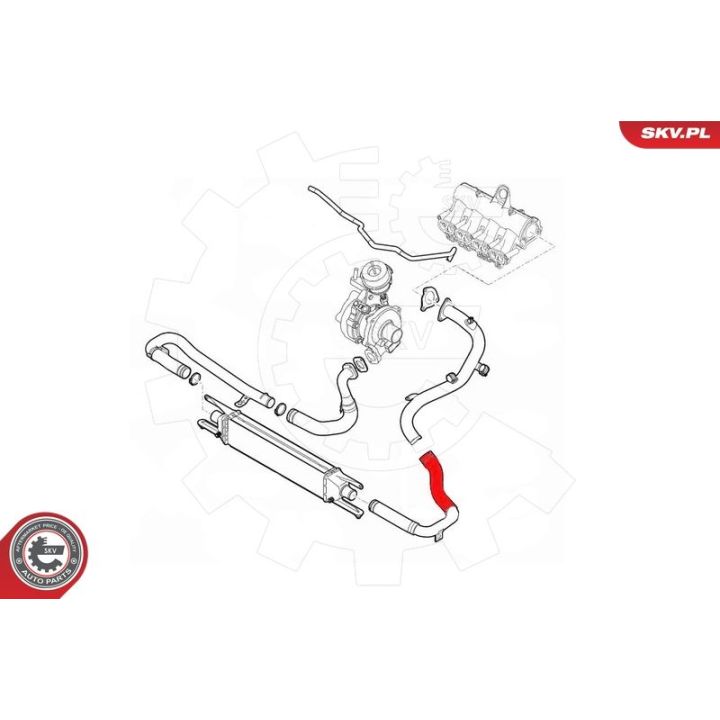 Kompresoriaus padavimo žarna ESEN SKV 43SKV055