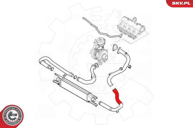 Kompresoriaus padavimo žarna ESEN SKV 43SKV055