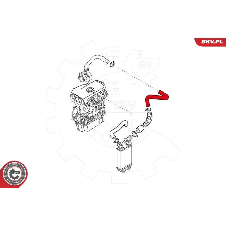 Kompresoriaus padavimo žarna ESEN SKV 43SKV065
