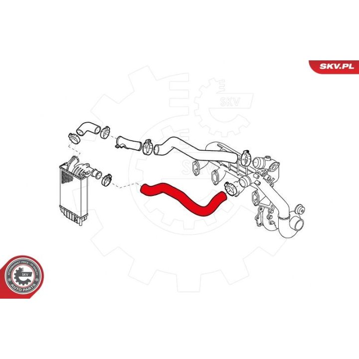 Kompresoriaus padavimo žarna ESEN SKV 43SKV076