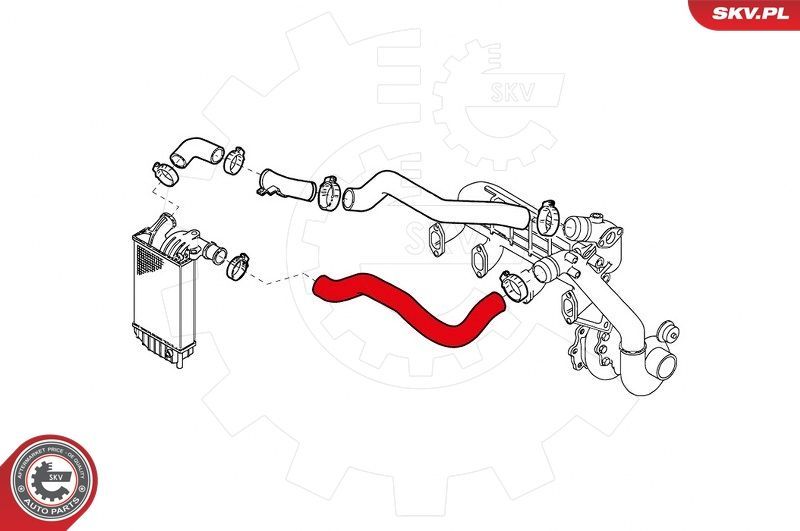 Kompresoriaus padavimo žarna ESEN SKV 43SKV076