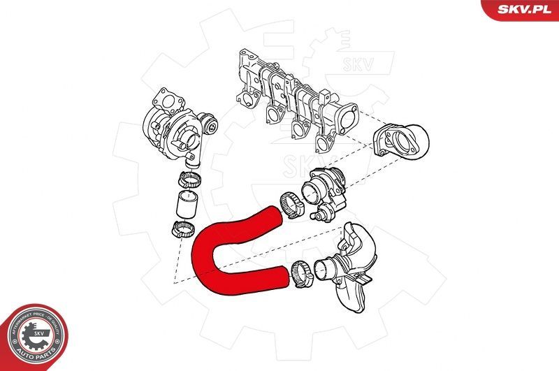 Kompresoriaus padavimo žarna ESEN SKV 43SKV077