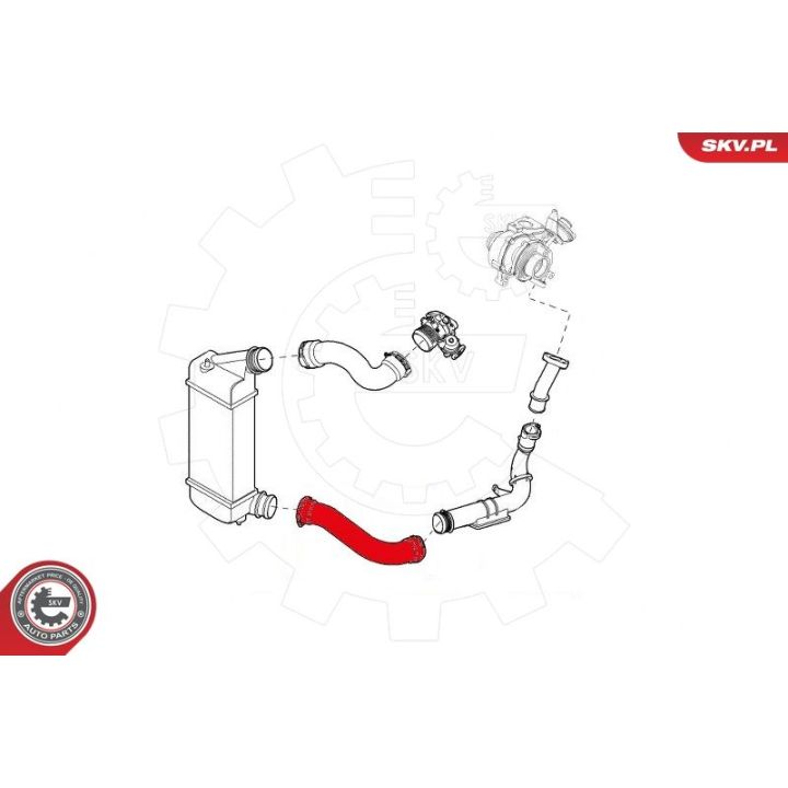 Kompresoriaus padavimo žarna ESEN SKV 43SKV081