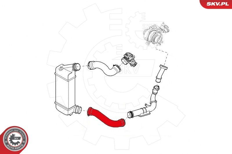 Kompresoriaus padavimo žarna ESEN SKV 43SKV081