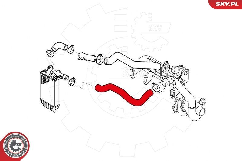 Kompresoriaus padavimo žarna ESEN SKV 43SKV083