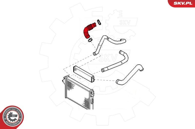 Kompresoriaus padavimo žarna ESEN SKV 43SKV090
