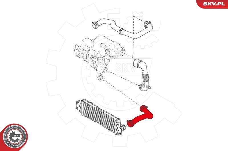 Kompresoriaus padavimo žarna ESEN SKV 43SKV092