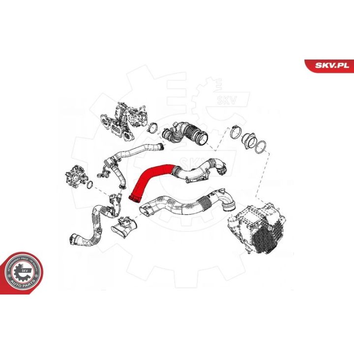 Kompresoriaus padavimo žarna ESEN SKV 43SKV095