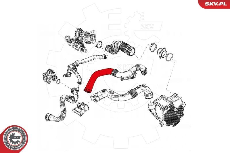 Kompresoriaus padavimo žarna ESEN SKV 43SKV095