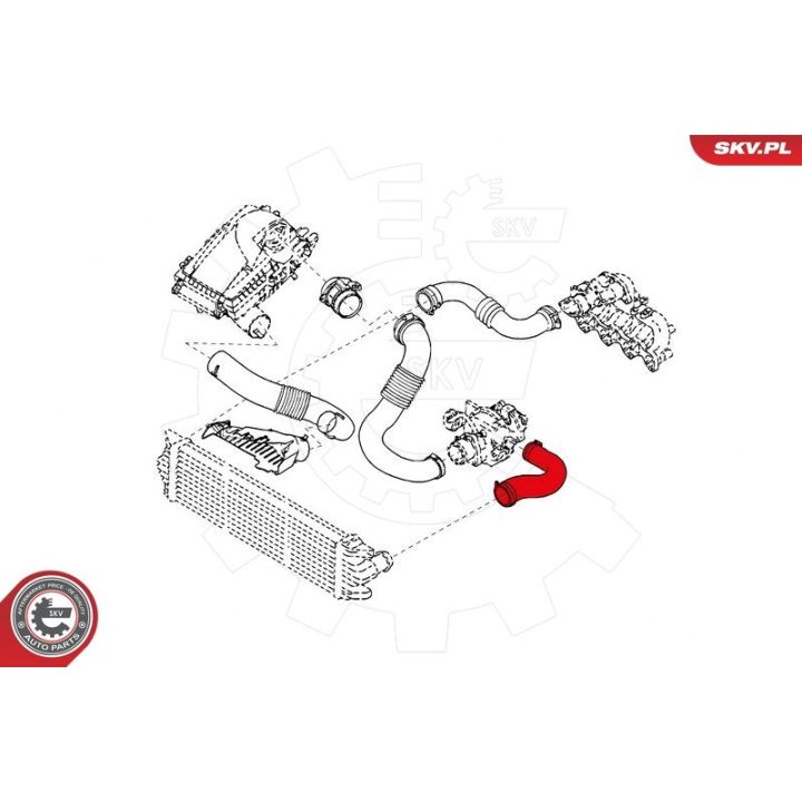 Kompresoriaus padavimo žarna ESEN SKV 43SKV098