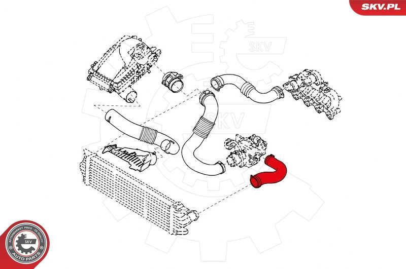 Kompresoriaus padavimo žarna ESEN SKV 43SKV098