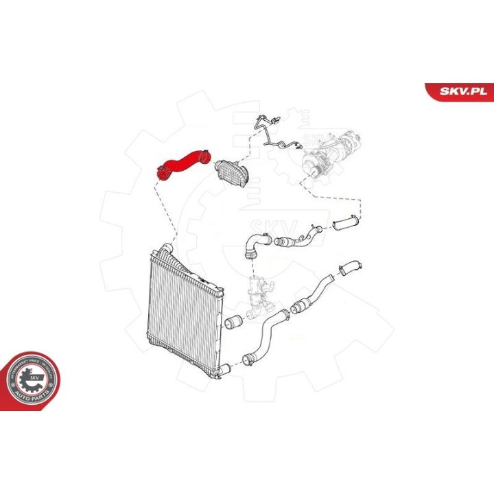 Kompresoriaus padavimo žarna ESEN SKV 43SKV104