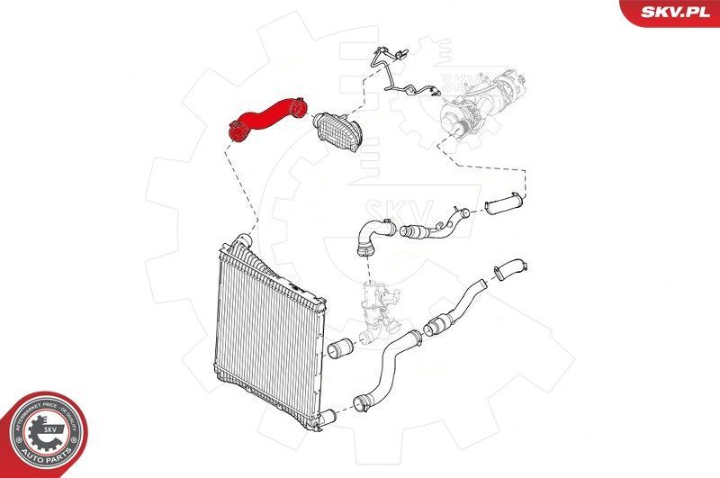 Kompresoriaus padavimo žarna ESEN SKV 43SKV104