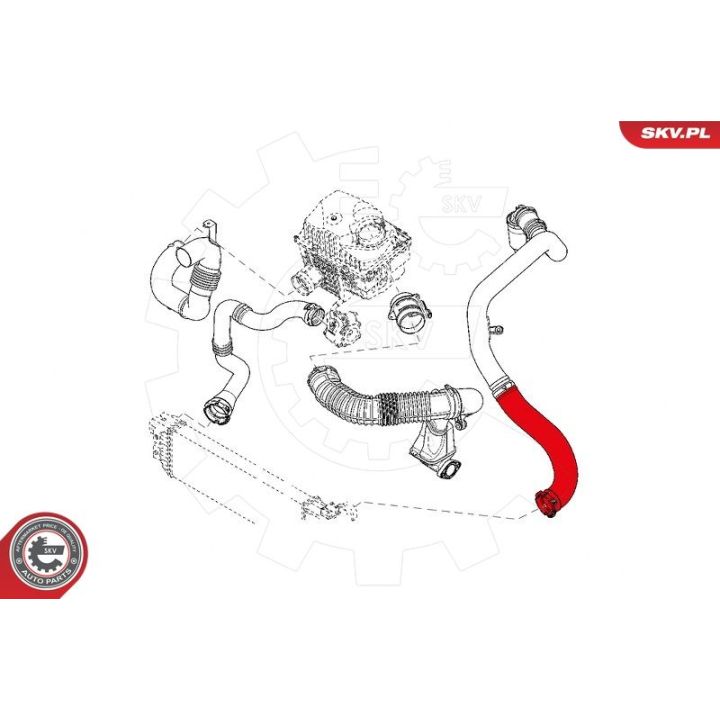 Kompresoriaus padavimo žarna ESEN SKV 43SKV109