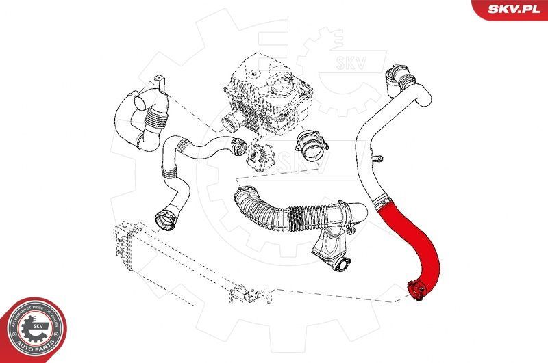 Kompresoriaus padavimo žarna ESEN SKV 43SKV109
