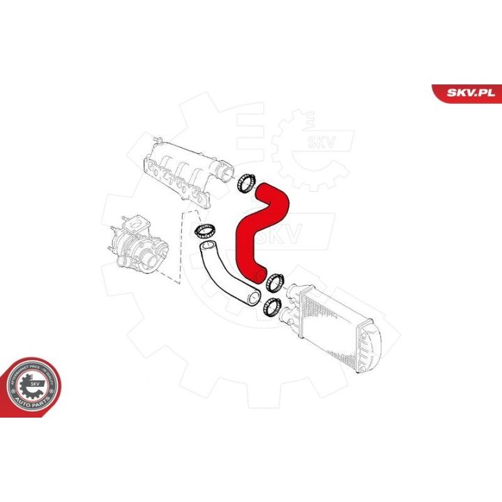 Kompresoriaus padavimo žarna ESEN SKV 43SKV132