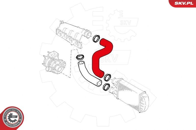 Kompresoriaus padavimo žarna ESEN SKV 43SKV132