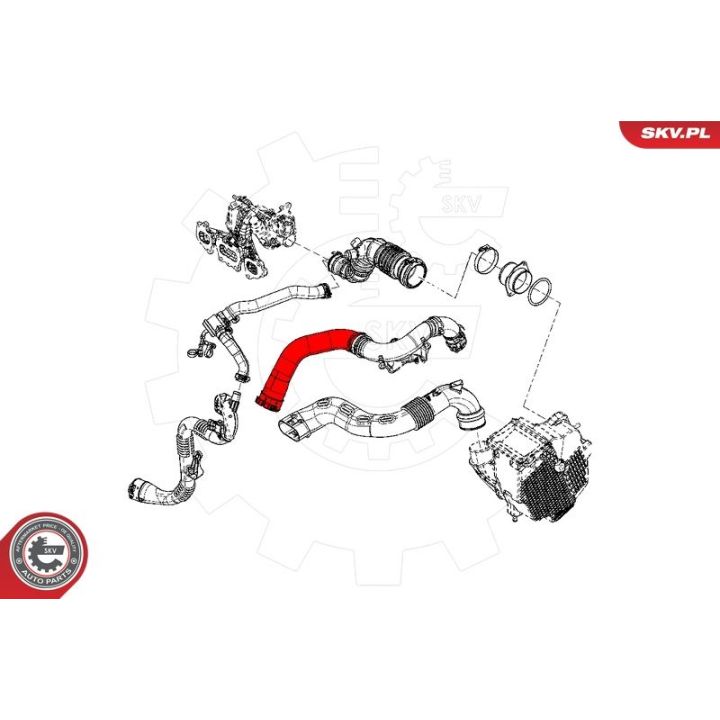 Kompresoriaus padavimo žarna ESEN SKV 43SKV147